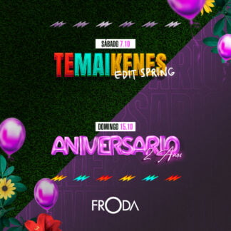 COMBO TEMAIKENES + ANIVERSARIO - 15/10/2023 - 00.00 hs